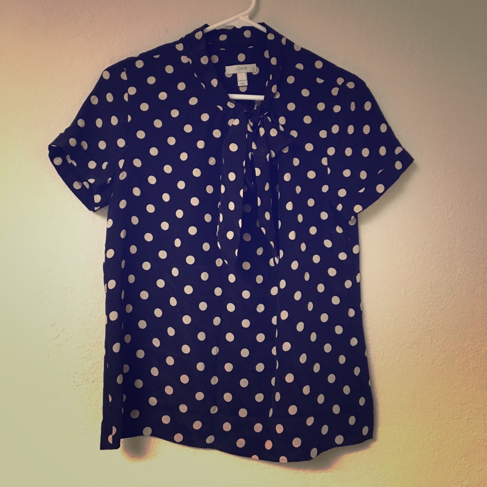 Jcrew with bow accent top
